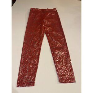 Sweaty Betty Womens 7/8 Length Leggings S Red & Silver Print